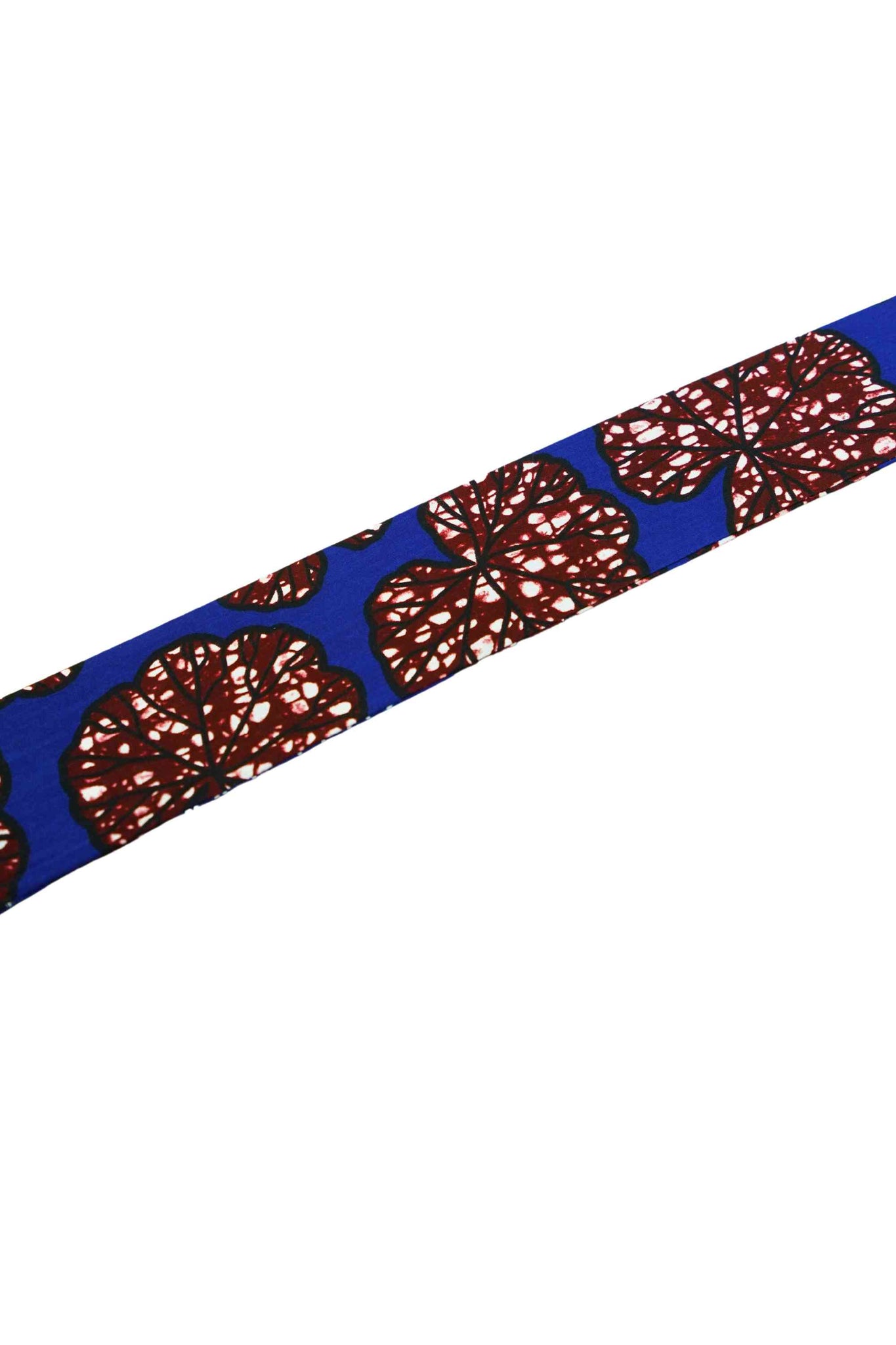 Blue / White / Brown Tie-Up Headband