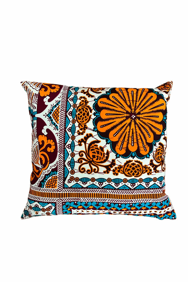 African Fabric Wax Print Cushion Cover - Mix Print -  5