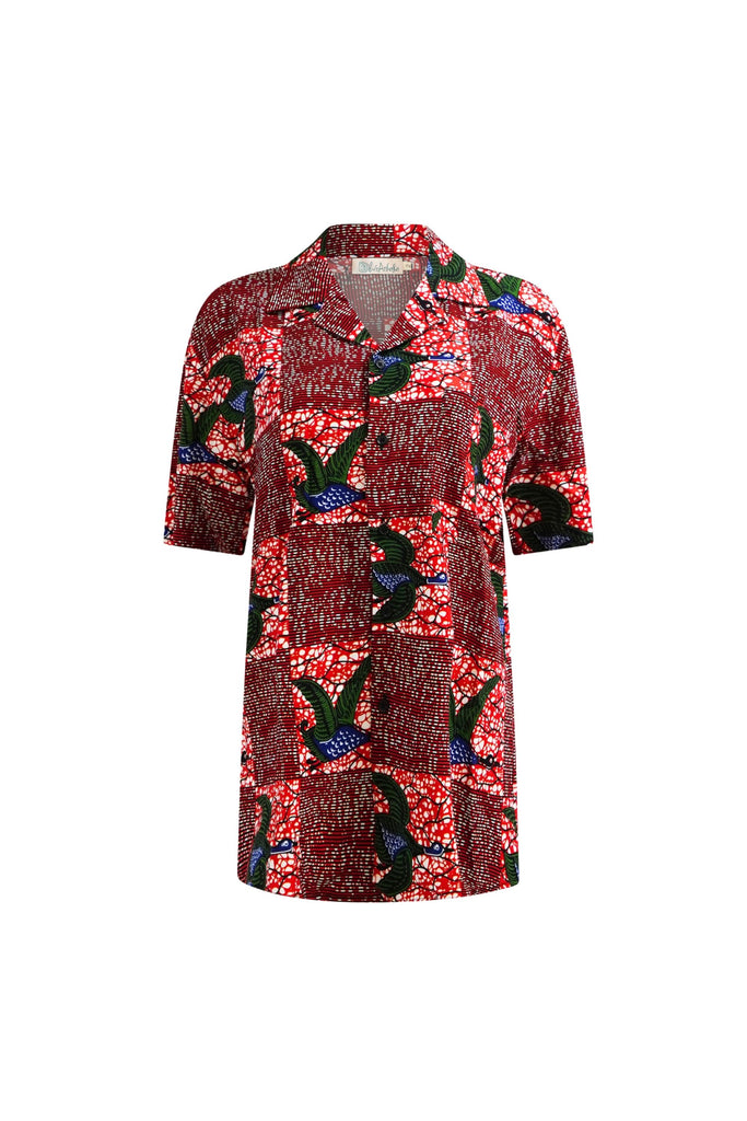 Ashanti Unisex Shirt  - Red White & Green Onyame Sɛn Print