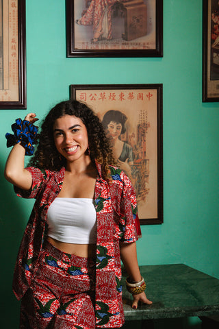 Ashanti Unisex Shirt  - Red White & Green Onyame Sɛn Print