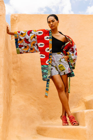 Busayo Medley Unisex Afromono - Mix & Match African Ankara Wax Cotton Print