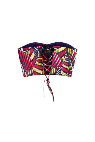 Deka Medley Corset - Purple & Pink Print