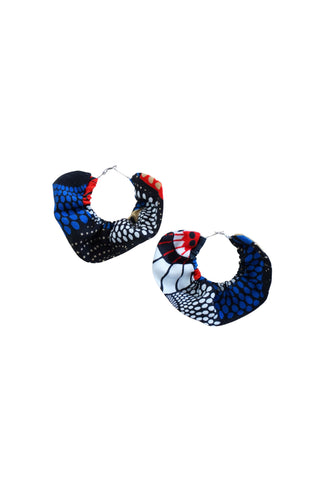 Earrings - 151 - African Ankara Wax Cotton Print