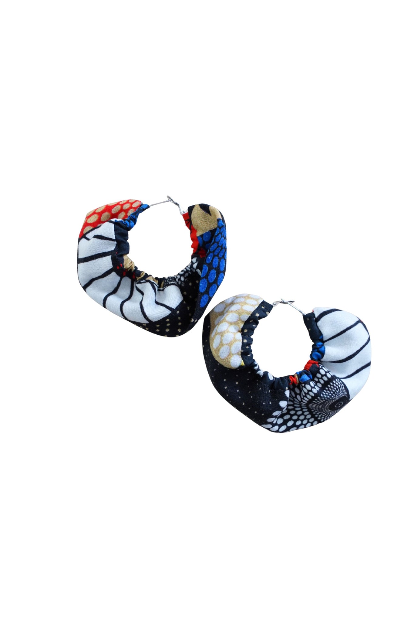 Earrings - 151 - African Ankara Wax Cotton Print