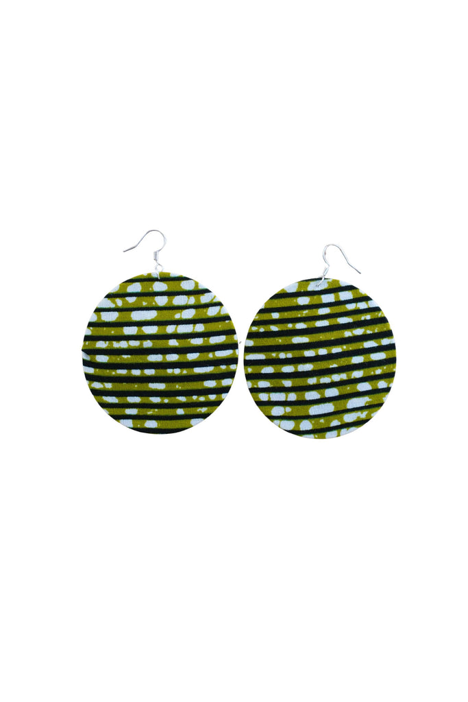 Earrings - 147 - African Ankara Wax Cotton Print