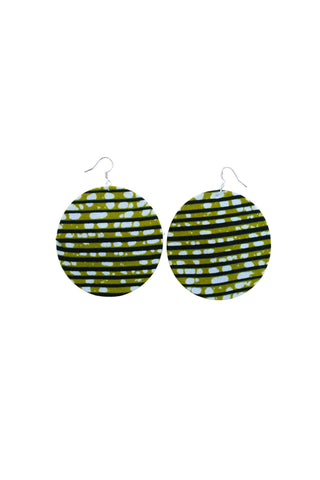 Earrings - 147 - African Ankara Wax Cotton Print
