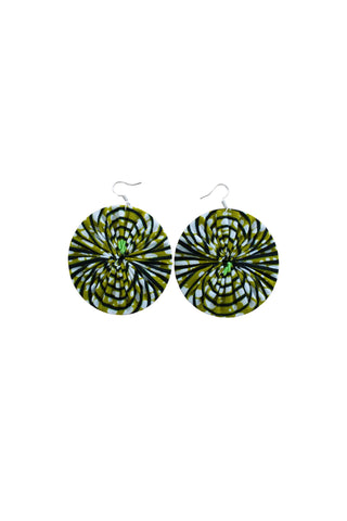 Earrings - 147 - African Ankara Wax Cotton Print