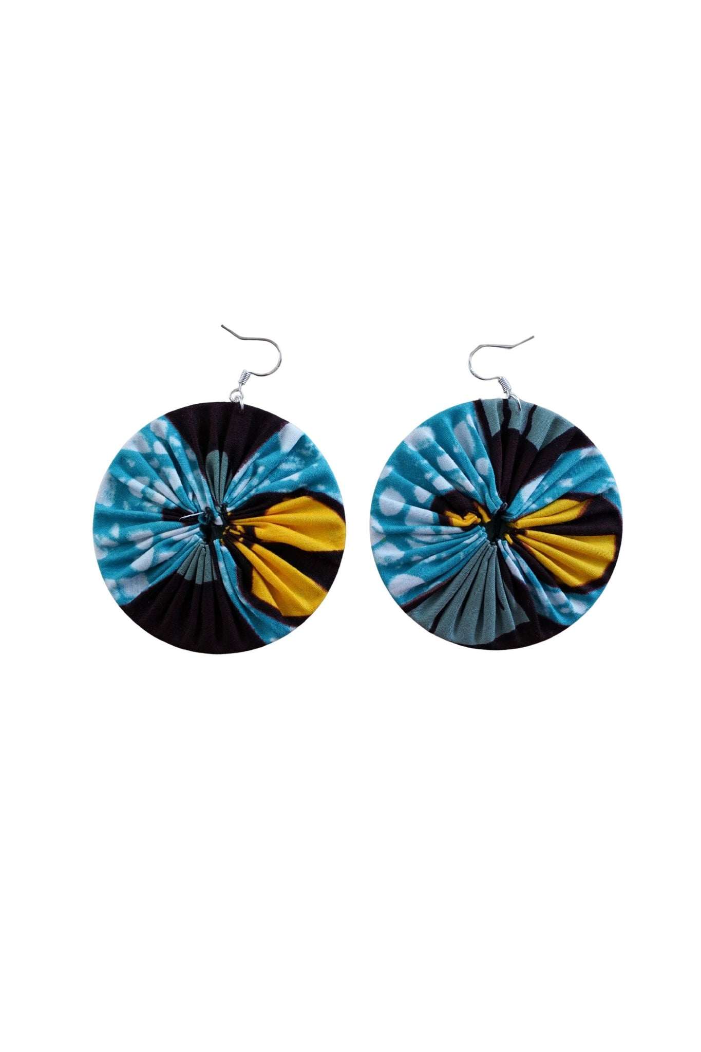 Earrings - 192 - African Ankara Wax Cotton Print