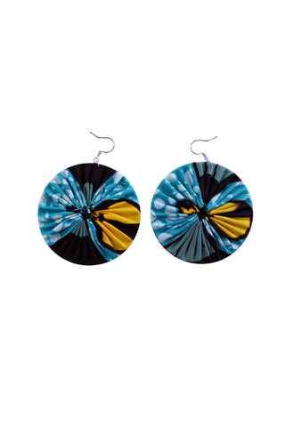 Earrings - 192 - African Ankara Wax Cotton Print