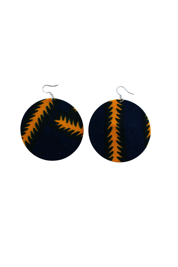 Earrings - 194 - African Ankara Wax Cotton Print