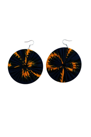 Earrings - 194 - African Ankara Wax Cotton Print