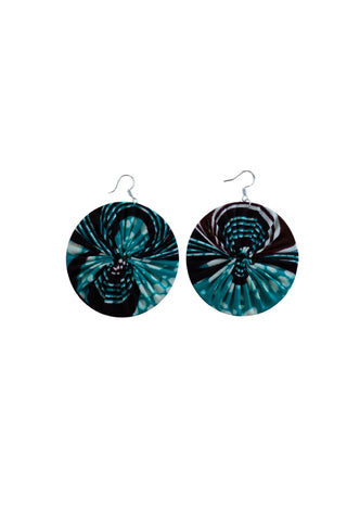 Earrings - 198 - African Ankara Wax Cotton Print