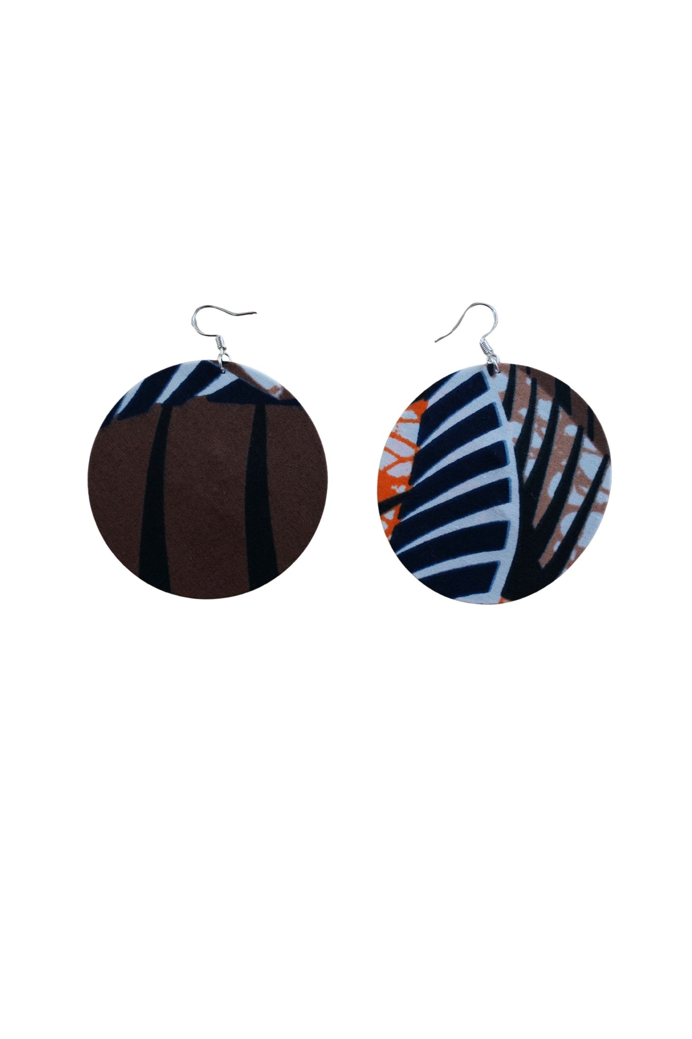 Earrings - 199 - African Ankara Wax Cotton Print