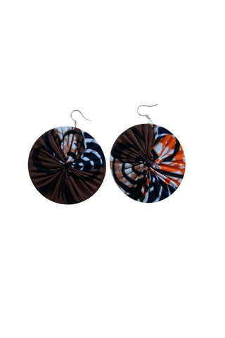 Earrings - 199 - African Ankara Wax Cotton Print
