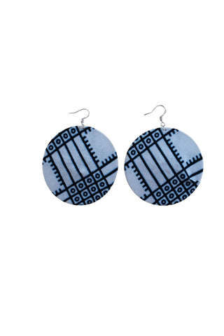 Earrings - 200 - African Ankara Wax Cotton Print