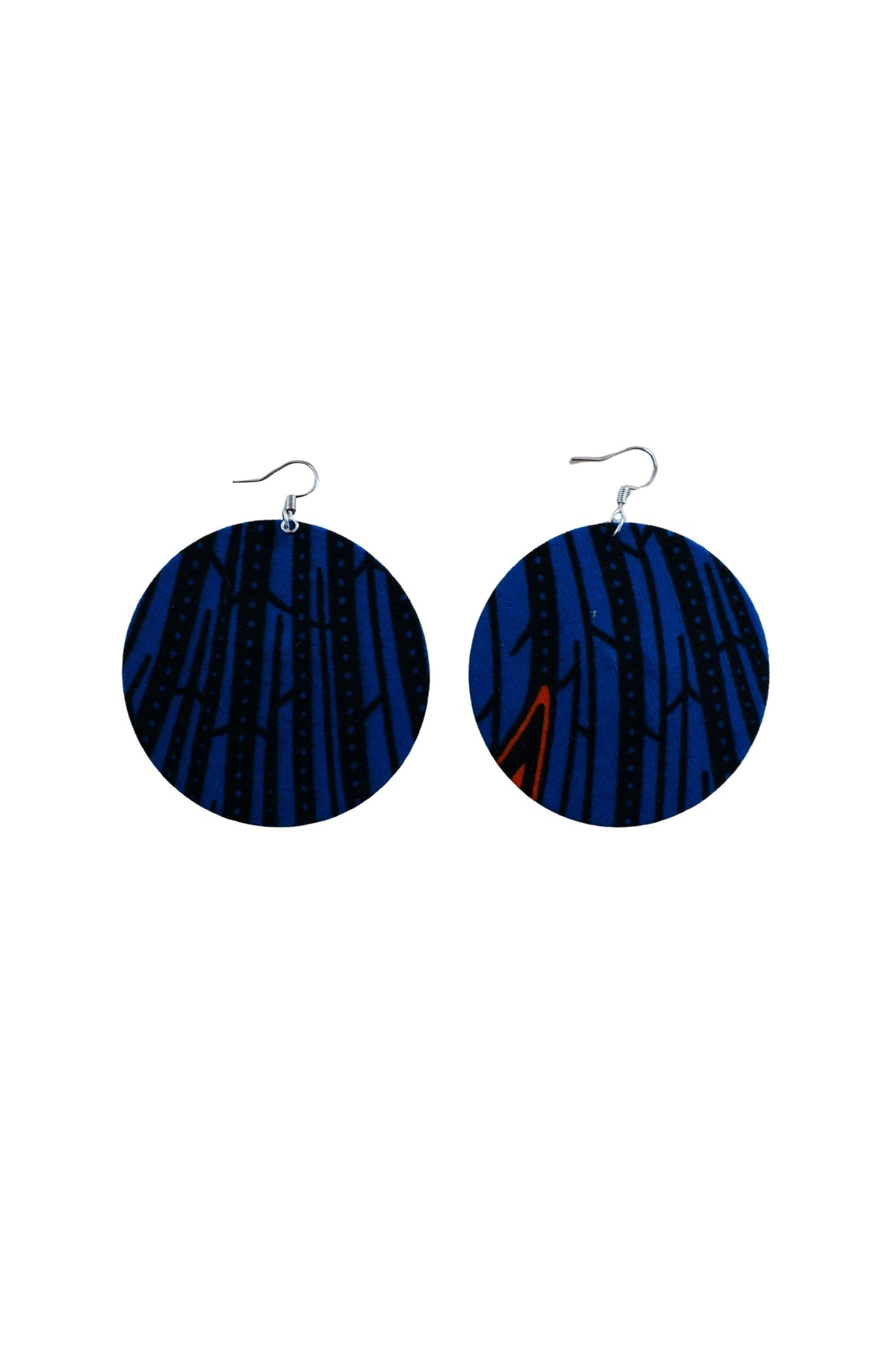 Earrings - 201 - African Ankara Wax Cotton Print