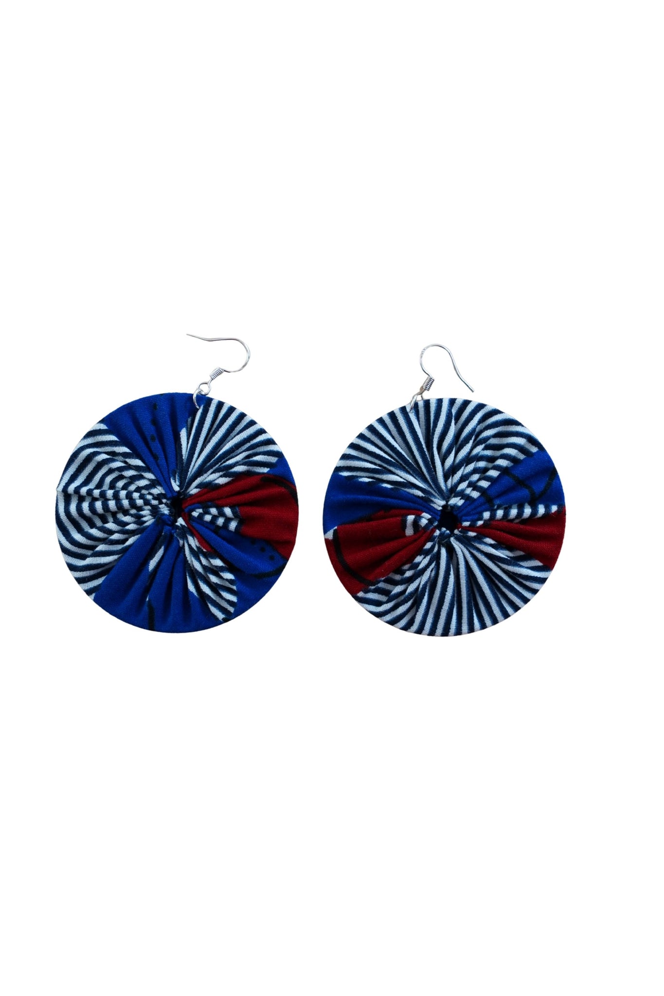Earrings - 205 - African Ankara Wax Cotton Print