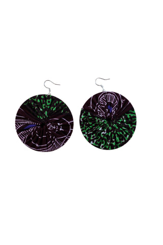 Earrings - 210 - African Ankara Wax Cotton Print