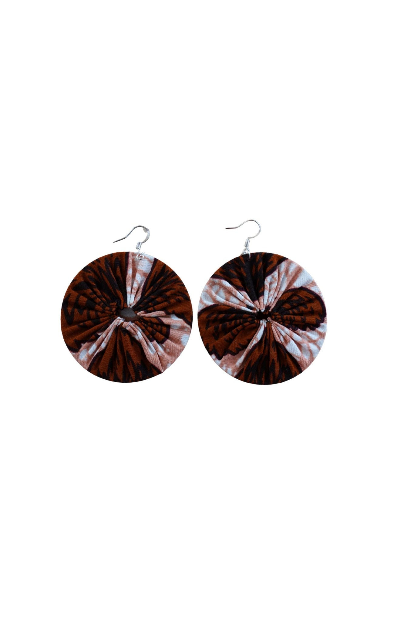 Earrings - 156 - African Ankara Wax Cotton Print
