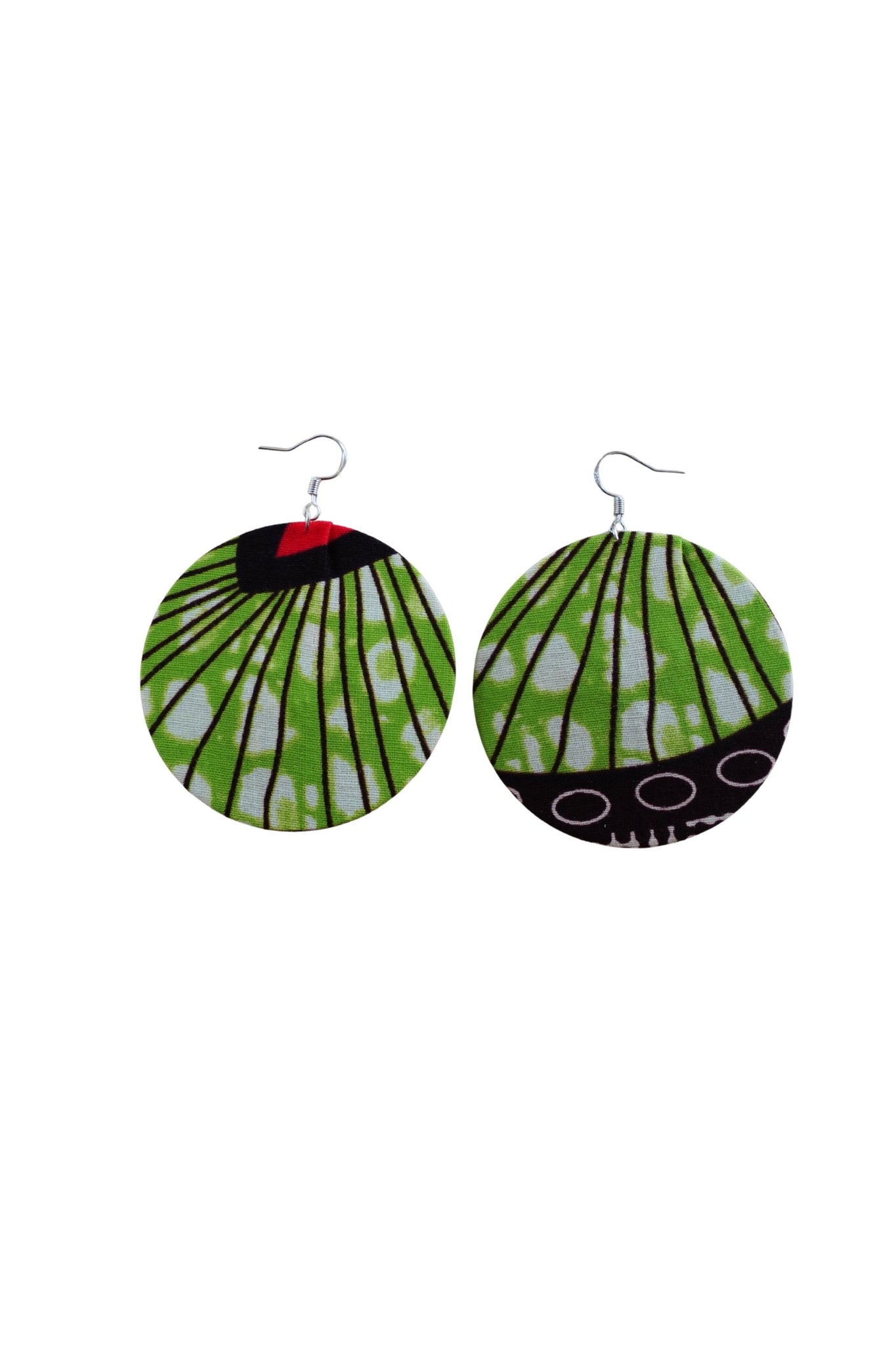 Earrings - 163 - African Ankara Wax Cotton Print