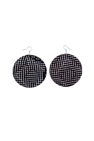 Earrings - 166 - African Ankara Wax Cotton Print
