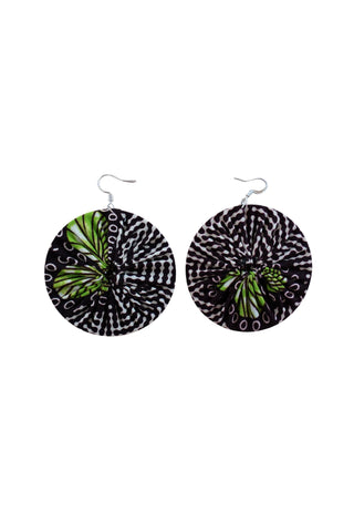 Earrings - 166 - African Ankara Wax Cotton Print