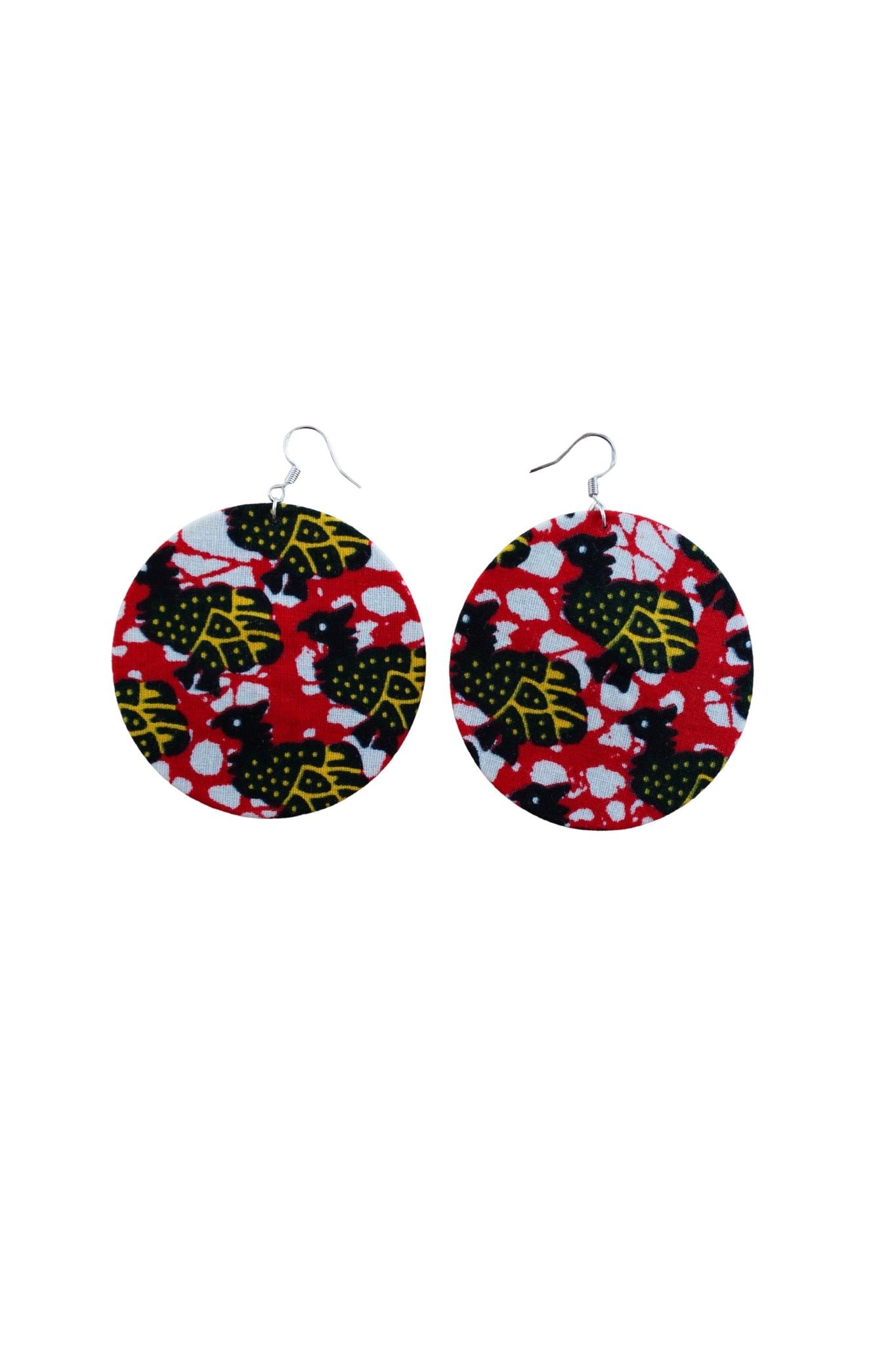 Earrings - 167 - African Ankara Wax Cotton Print