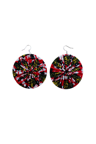 Earrings - 167 - African Ankara Wax Cotton Print
