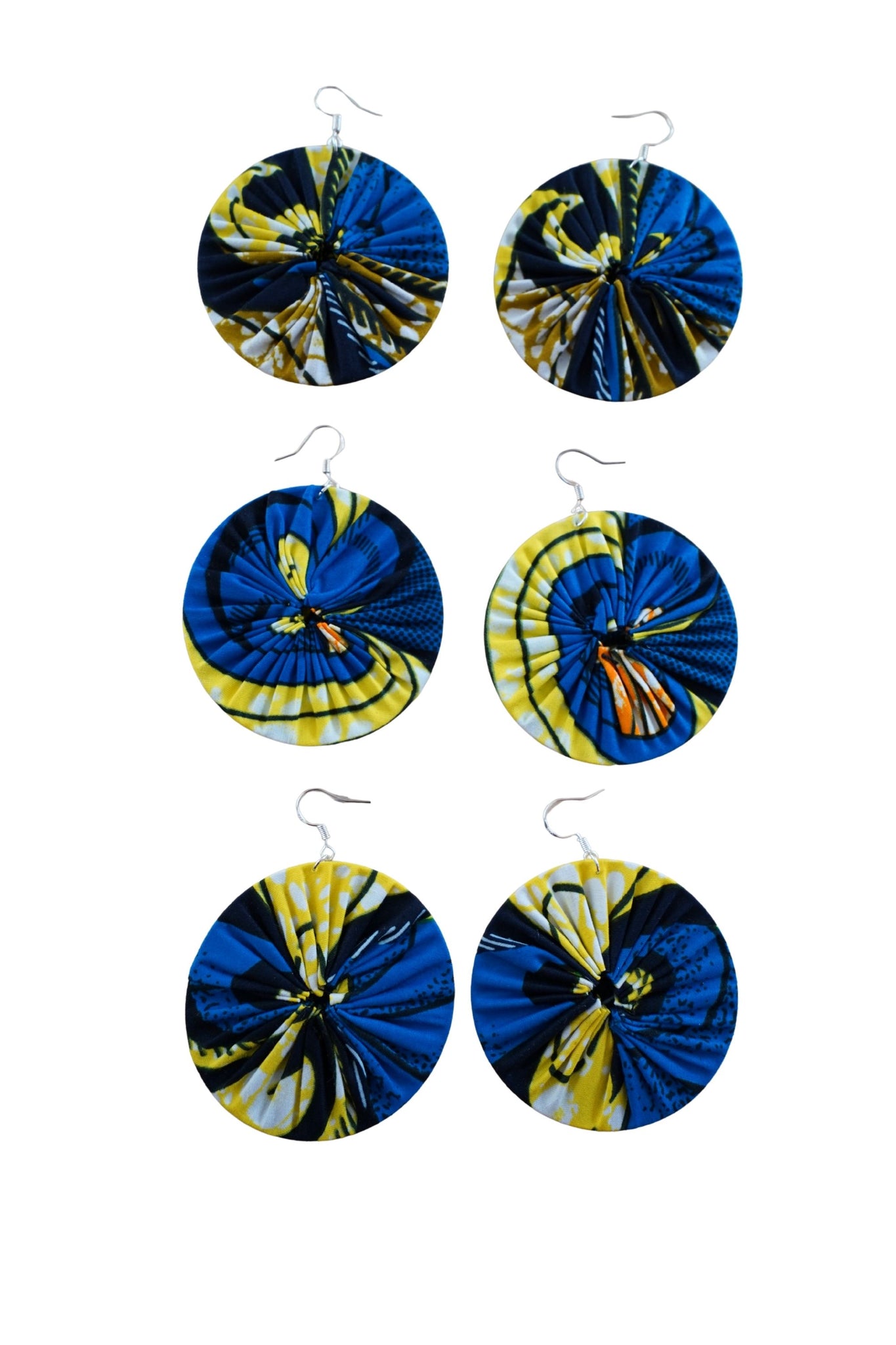 Earrings - 168 - African Ankara Wax Cotton Print
