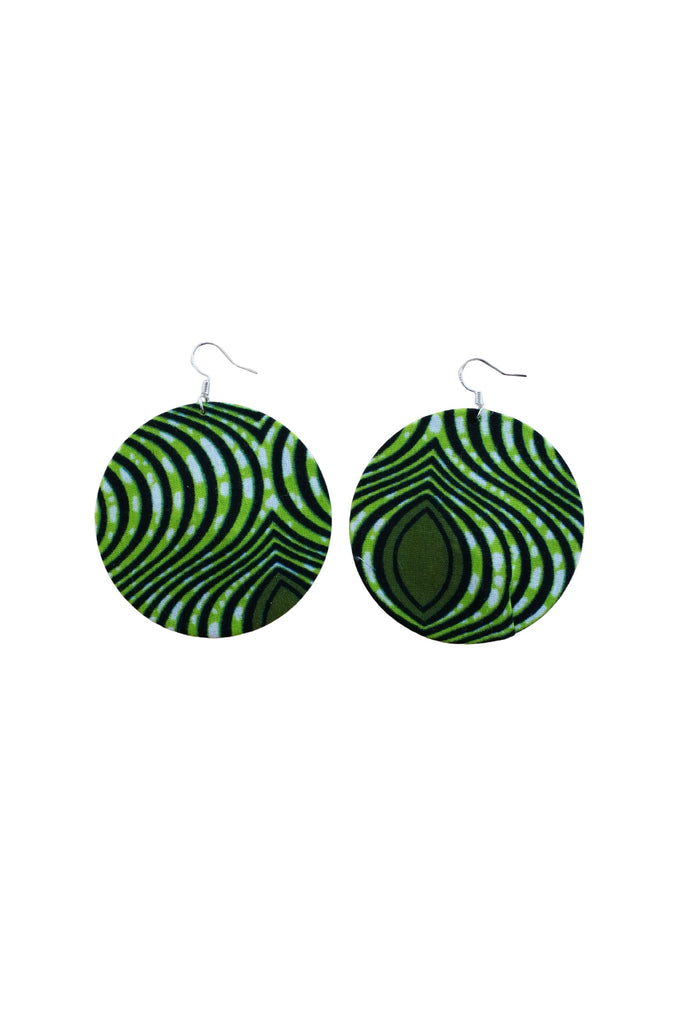 Earrings - 170 - African Ankara Wax Cotton Print