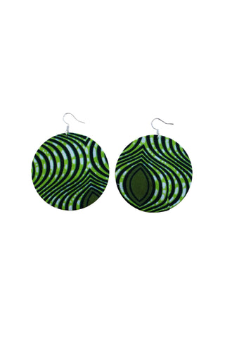Earrings - 170 - African Ankara Wax Cotton Print