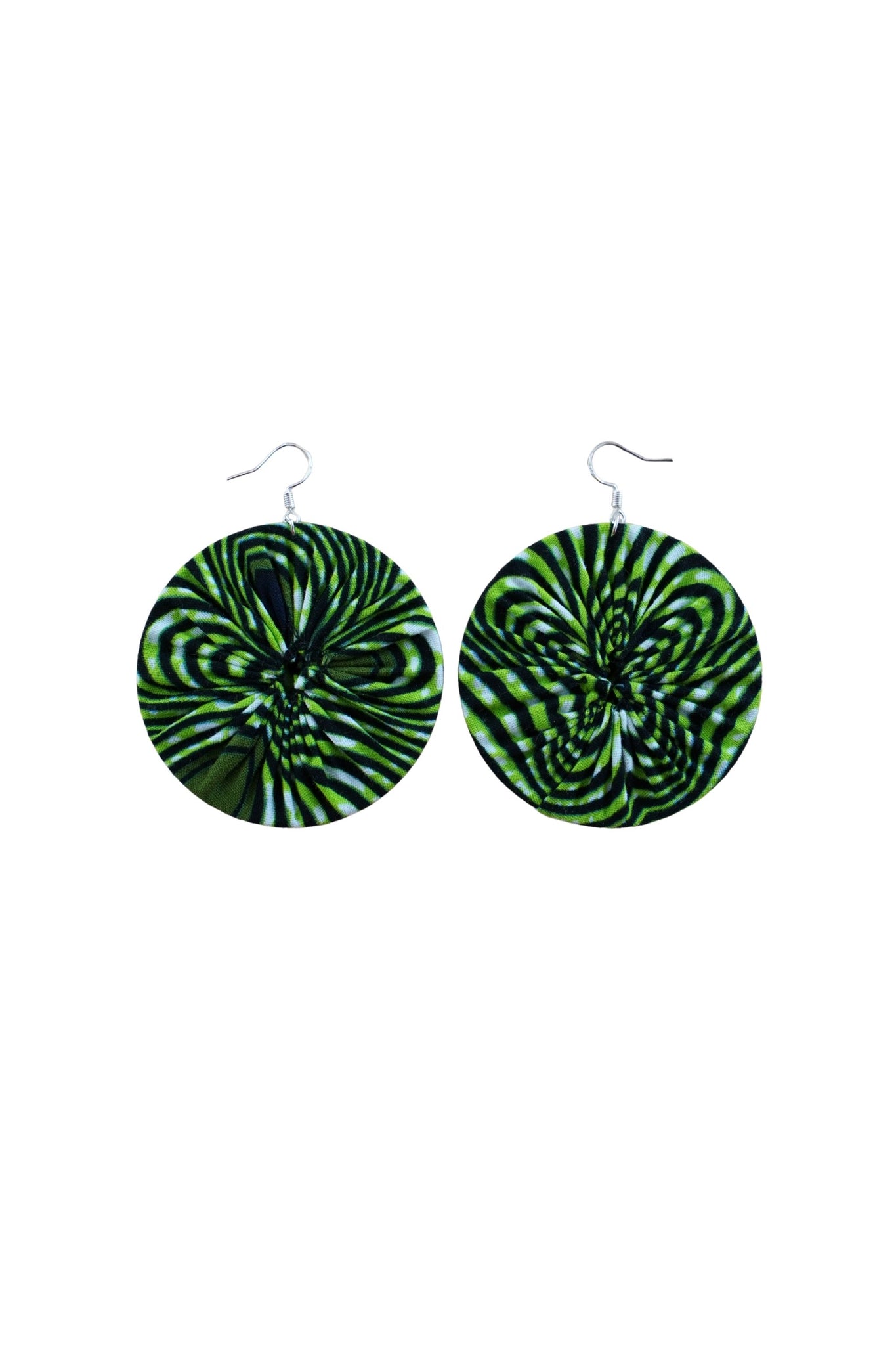 Earrings - 170 - African Ankara Wax Cotton Print