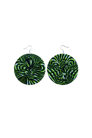 Earrings - 170 - African Ankara Wax Cotton Print