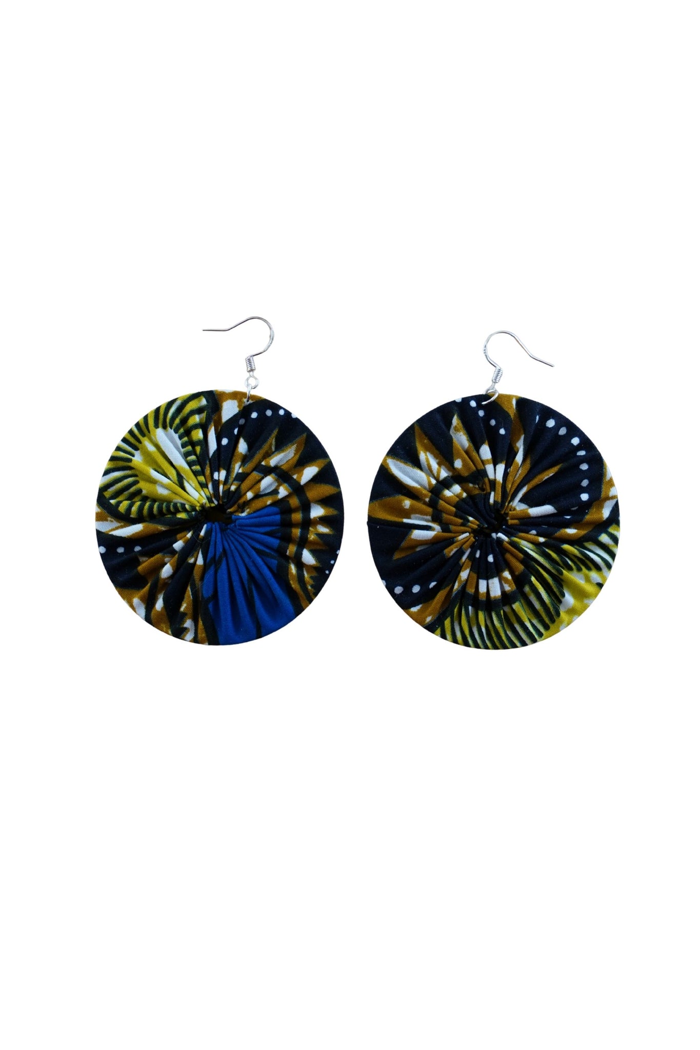 Earrings - 173 - African Ankara Wax Cotton Print
