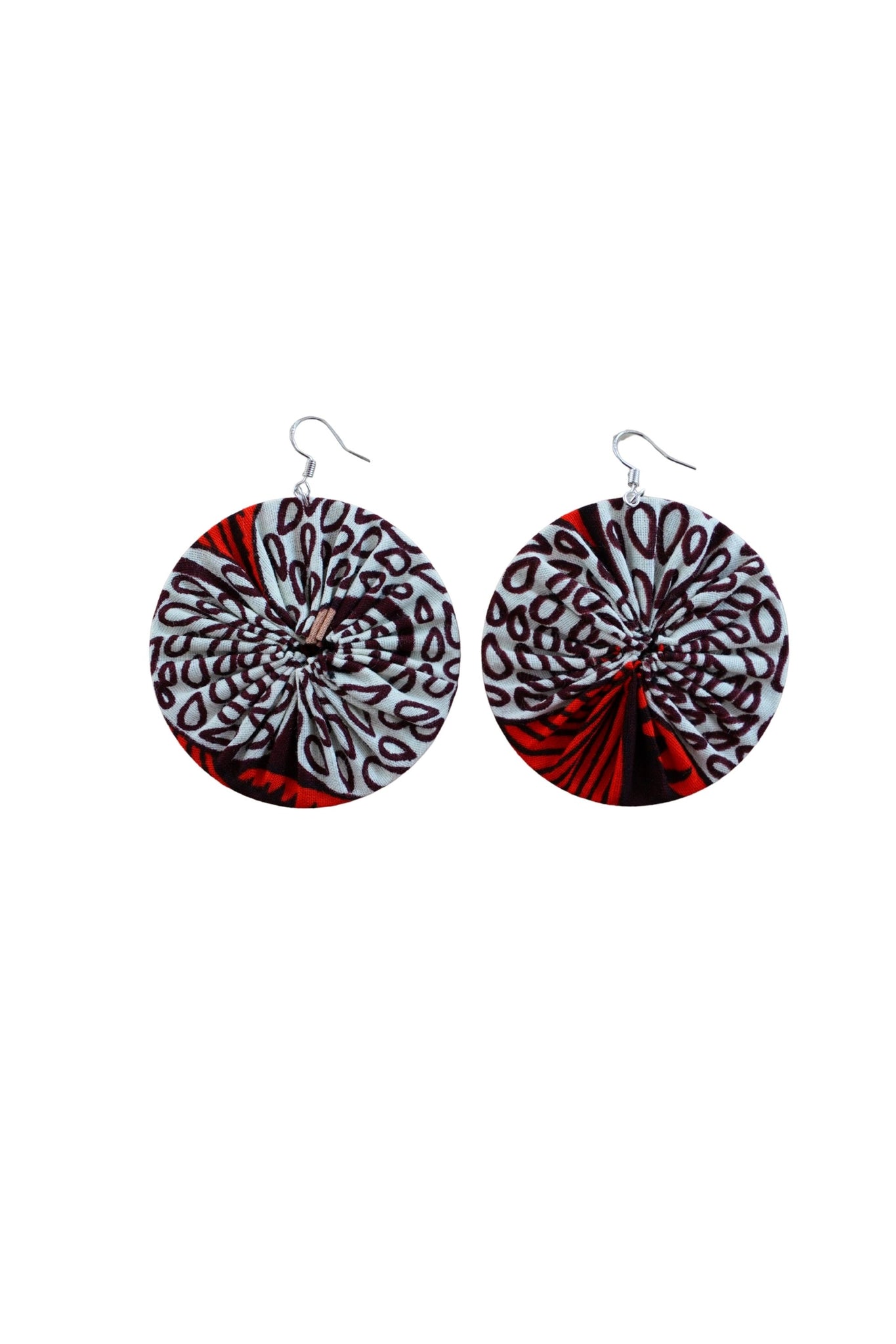 Earrings - 174 - African Ankara Wax Cotton Print