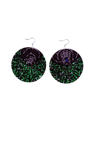 Earrings - 176 - African Ankara Wax Cotton Print