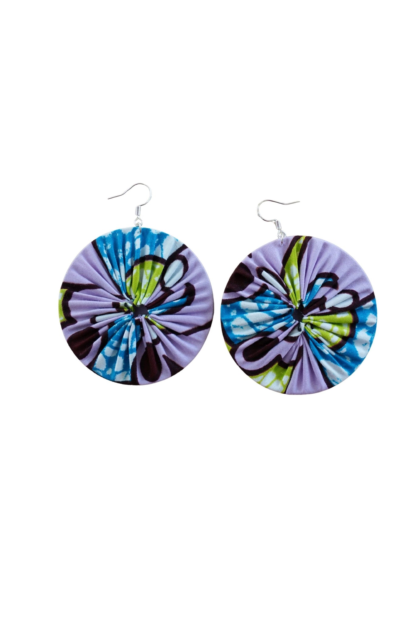 Earrings - 178 - African Ankara Wax Cotton Print
