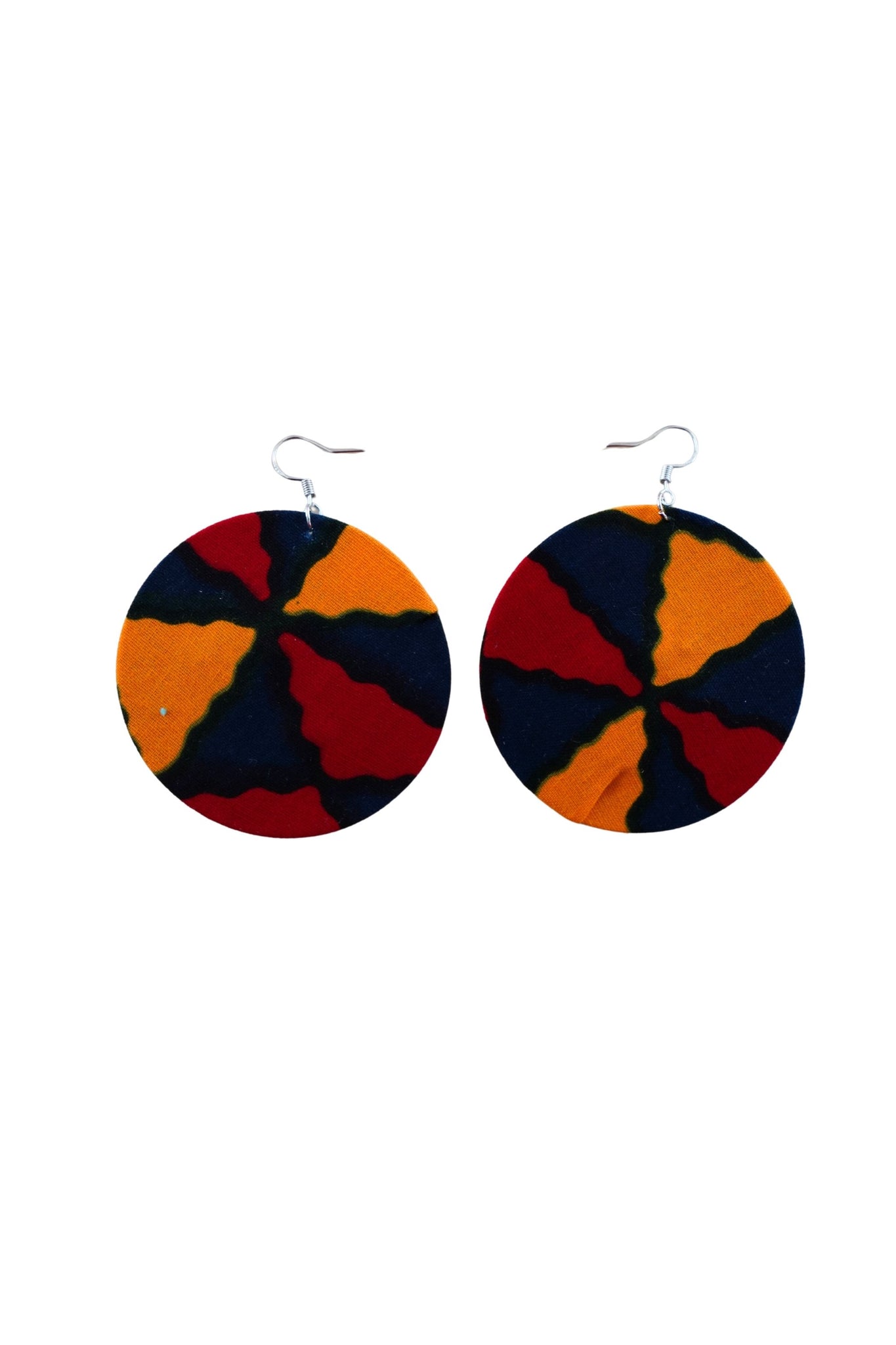 Earrings - 179 - African Ankara Wax Cotton Print