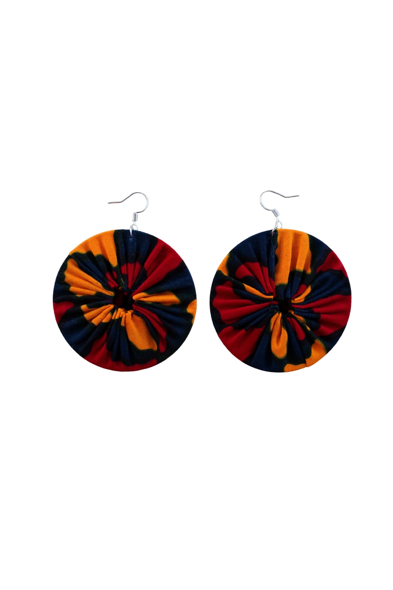 Earrings - 179 - African Ankara Wax Cotton Print