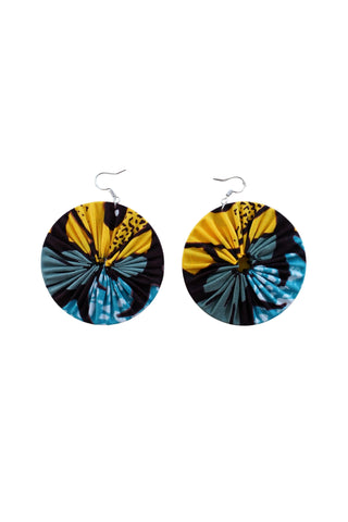 Earrings - 182 - African Ankara Wax Cotton Print