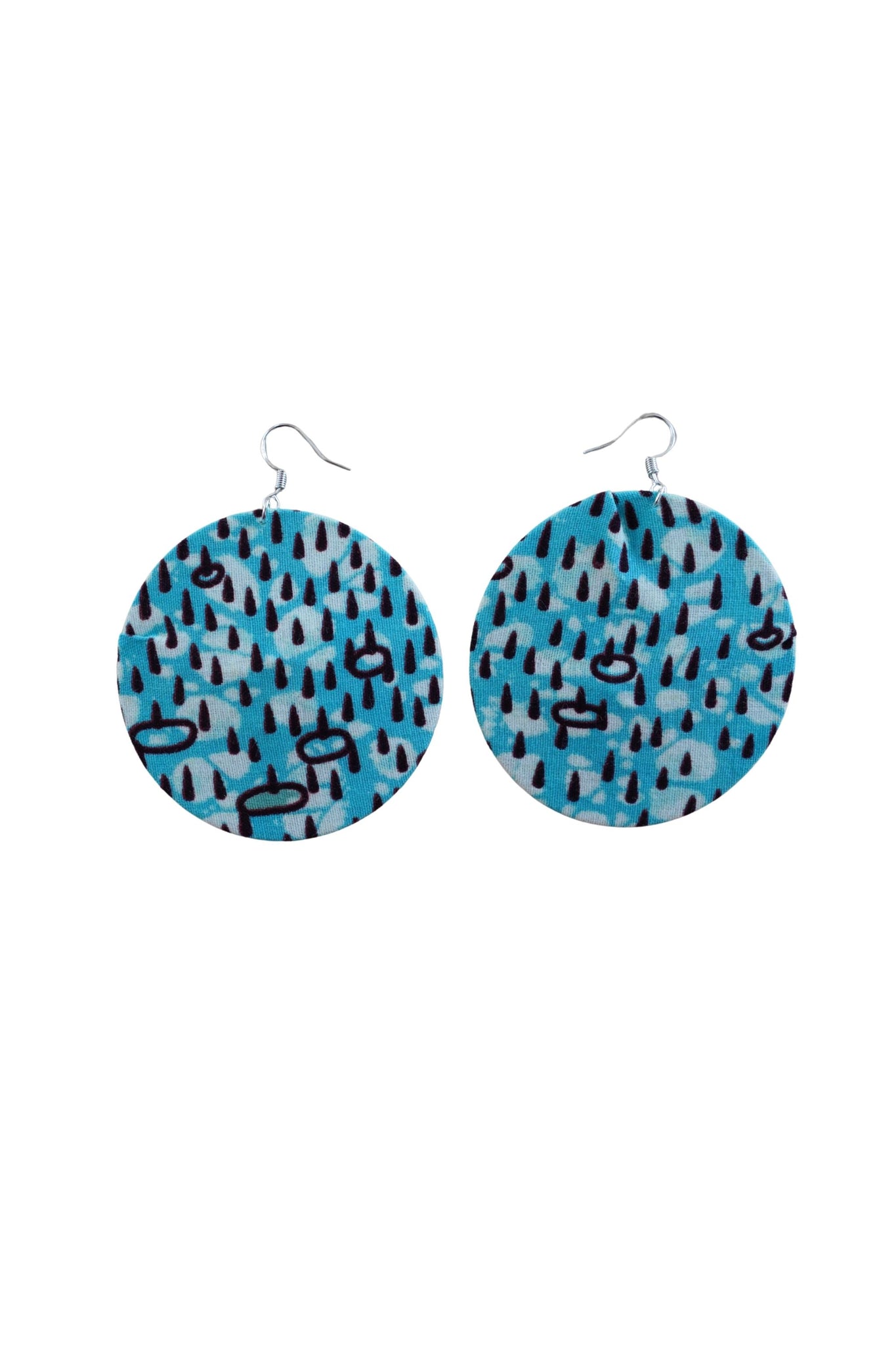 Earrings - 190 - African Ankara Wax Cotton Print
