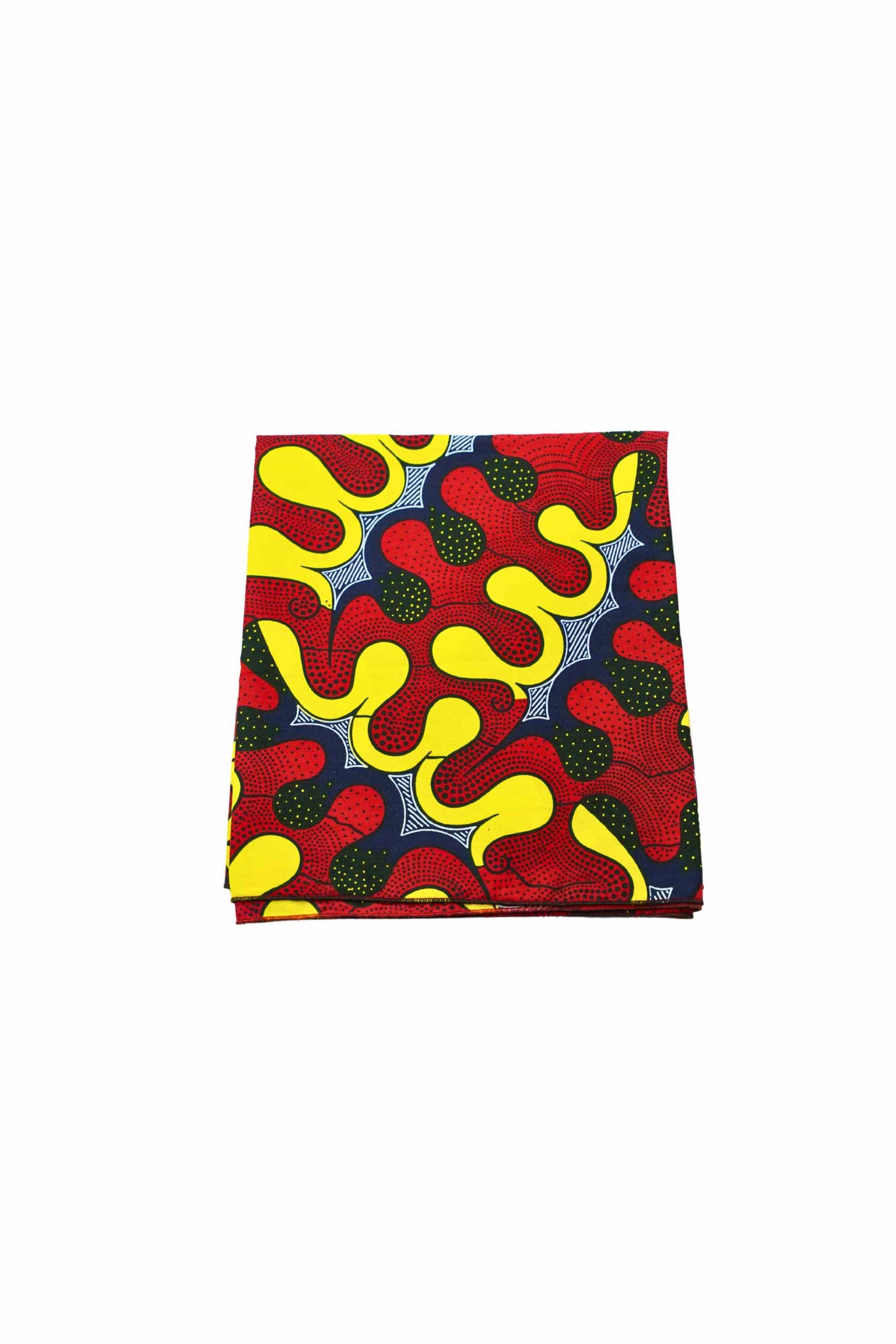 Ameerah Headwrap - Red and Yellow Awoulaba African Ankara Wax Cotton Print