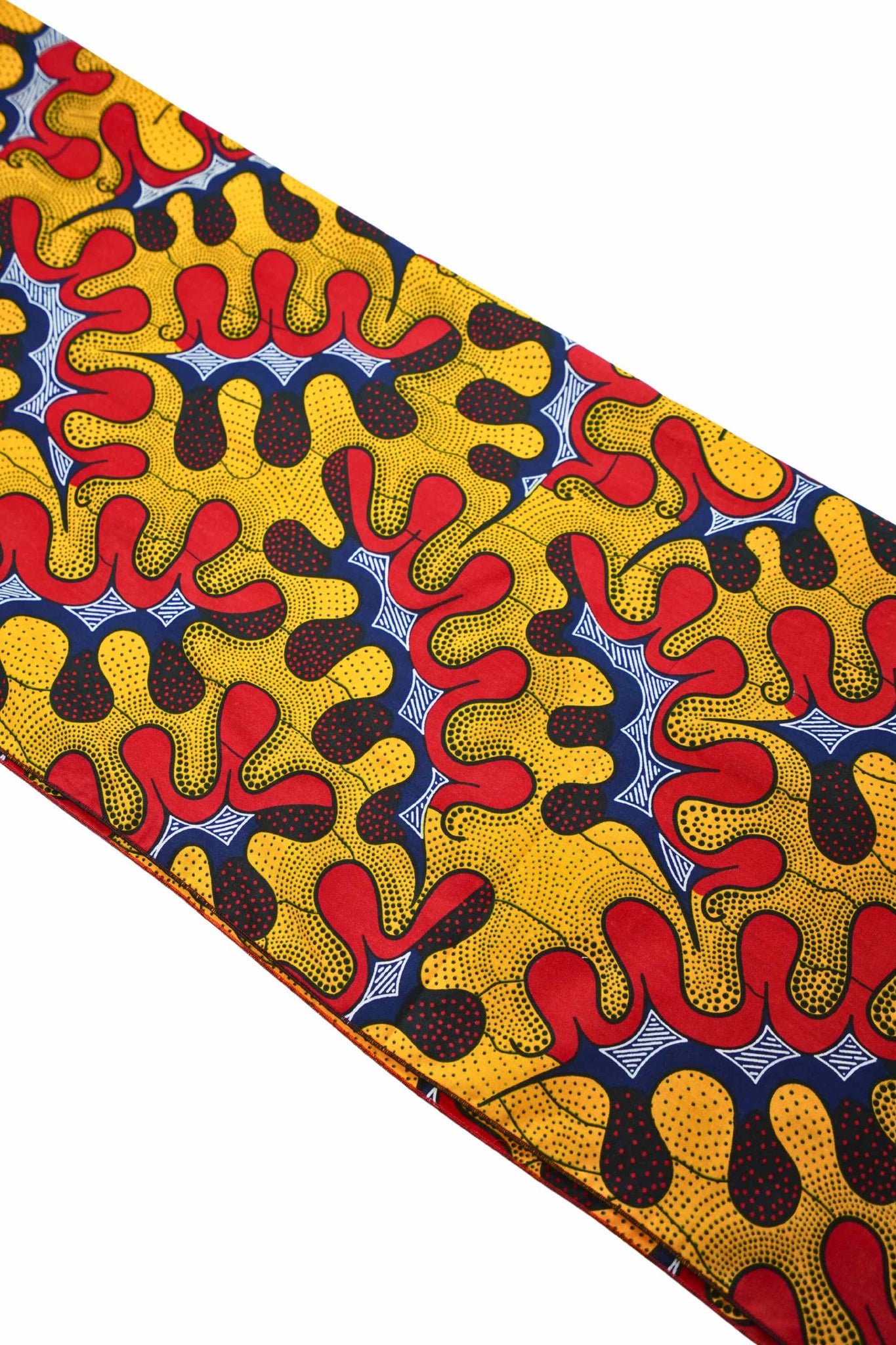Aba Headwrap - Orange and Yellow Awoulaba African Ankara Wax Cotton Print