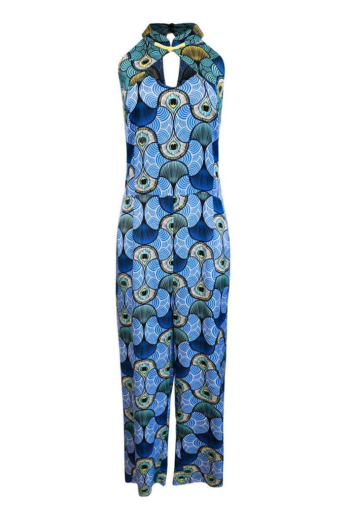 Freeda Cheongsam Jumpsuit Tencel Lyocell Print Fabric OliveAnkara