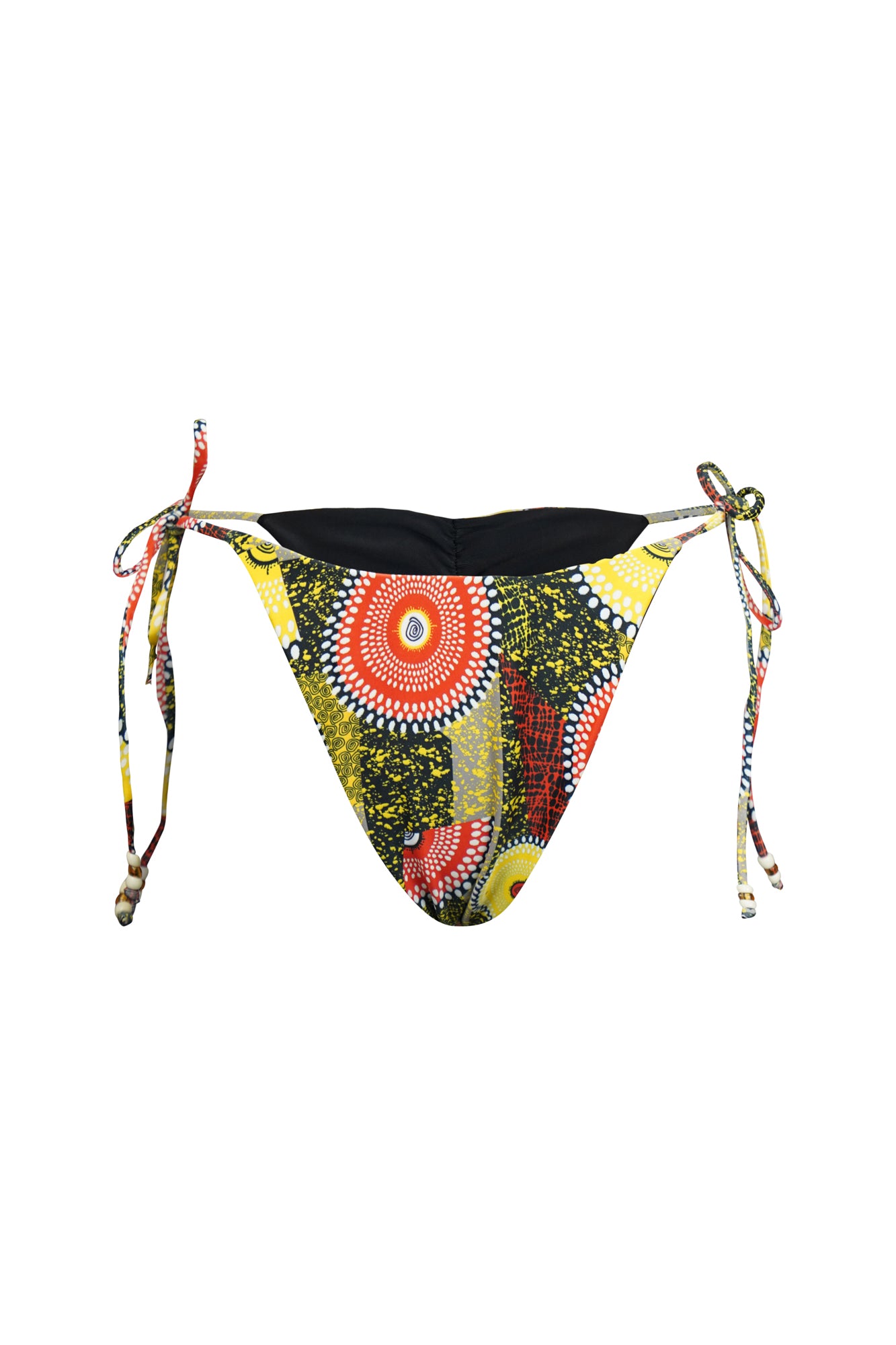 String Reversi Bottoms Bikini - Black/Dreamy Mirage Print | GOLDEN OASIS 1.0
