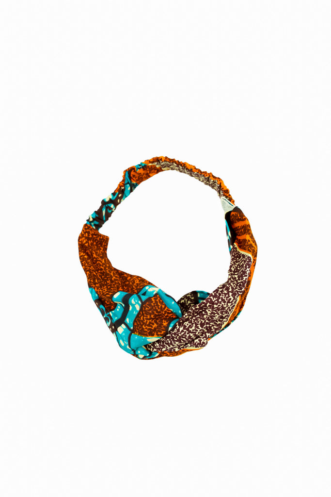 Medley Turban Headband - Red / Yellow / Blue