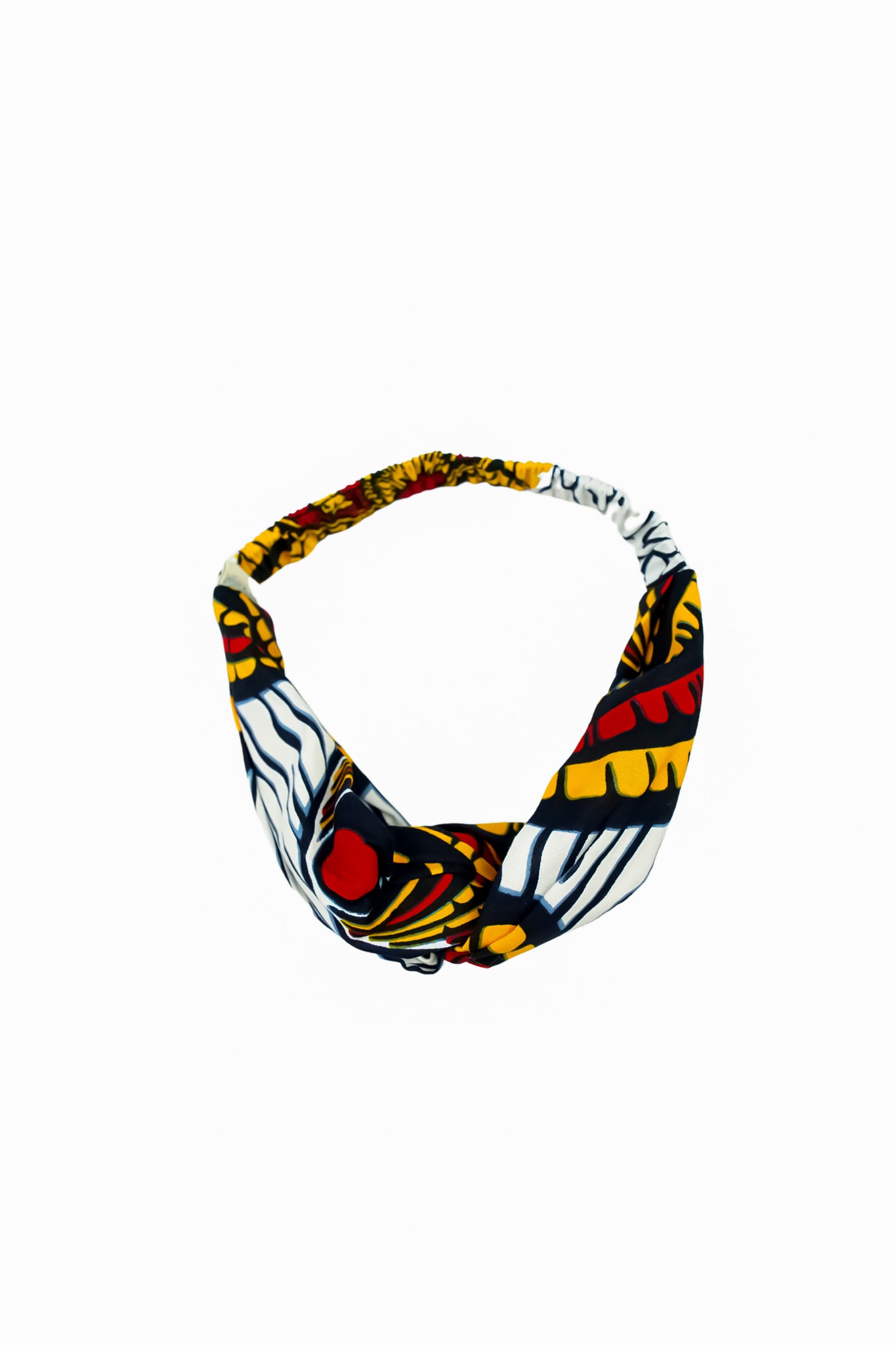 Odee Turban Headband - Red / Yellow / White
