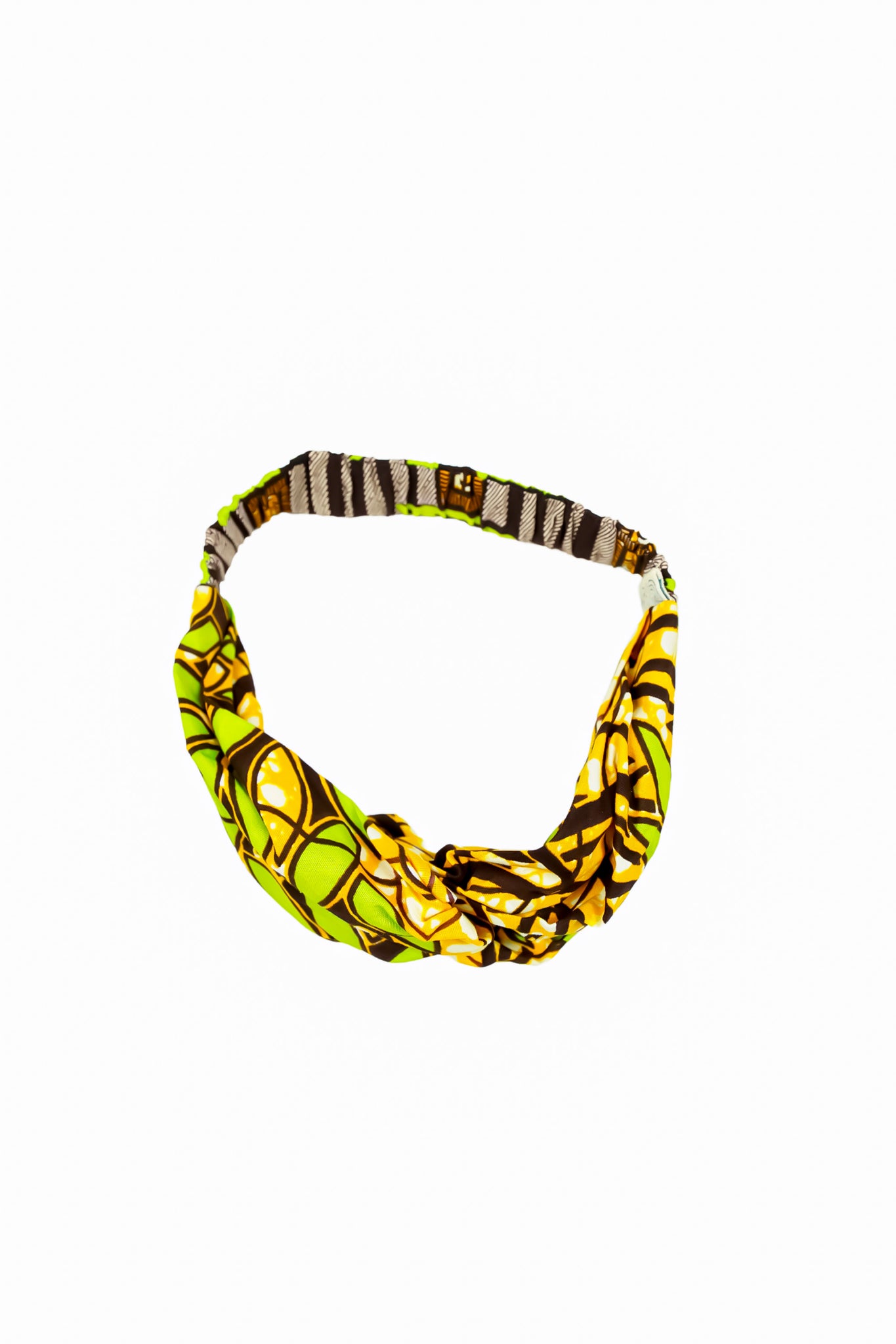 Zaci Turban Headband - Green / Yellow