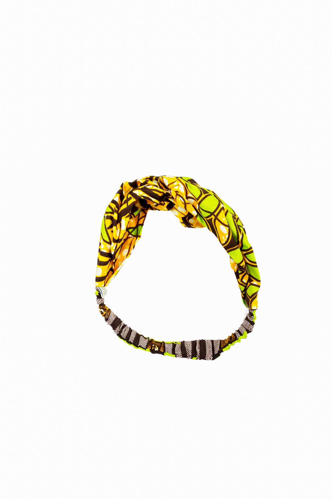 Zaci Turban Headband - Green / Yellow
