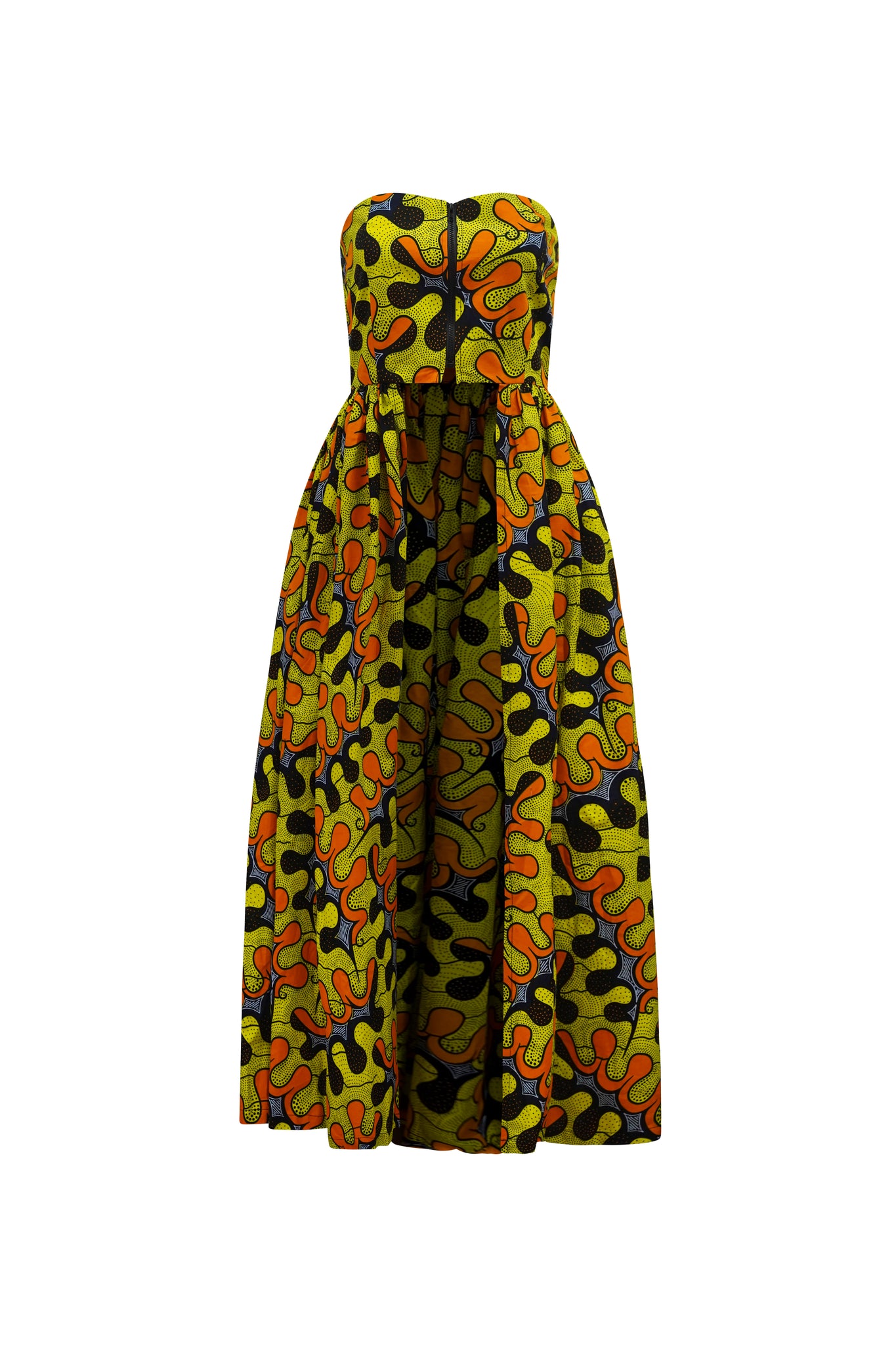 Tiwa Top - Yellow and Orange Awoluba African Ankara Wax Cotton Print